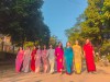 Nữ công trường THPT Chà Cang hưởng ứng tuần lễ “Áo dài Việt Nam”